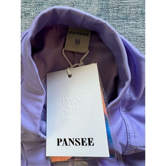 New! Pansee Lavender Purple Pleated Athletic Skort Girls 12 - Picture 3 of 6